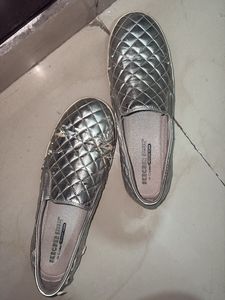 Skechers Silver Casual Shoes