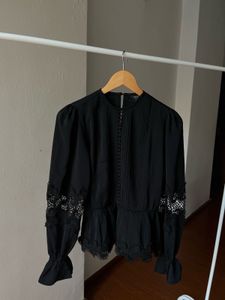 RIVER ISLAND Lace Insert Blouse