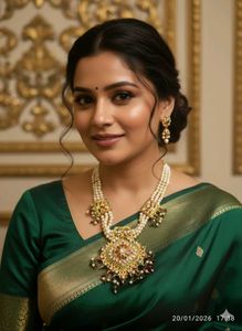 Elegant Pearl & Stone Necklace