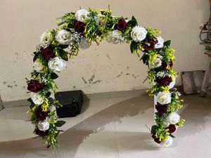 Floral Arch Ganpati Decoration New