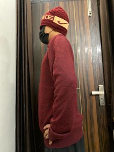 A Red Carter Balanche Sweater