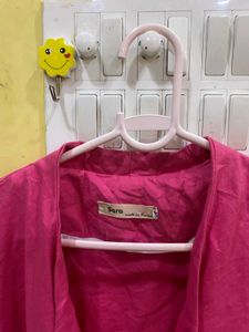 Pink Open Front Blazer