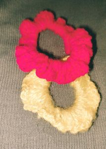 Handmade Knitted Scrunchies - Set of 2