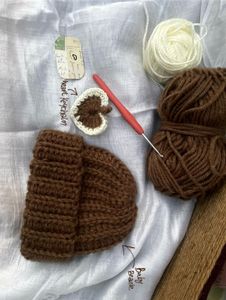 Crochet Baby Beanie & Keychain