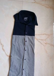 Stylish Two-Tone Casual Shirt