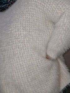 Cozy White Knit Sweater