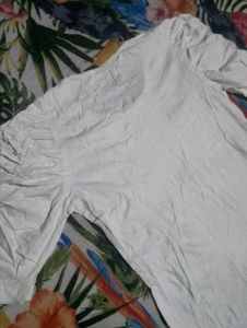 White Three-Quarter Sleeve Top