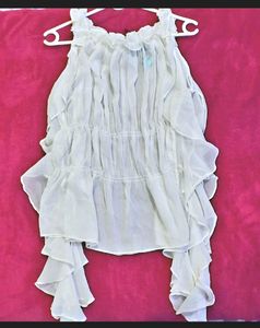 Ruffle Sleevless Cute Party Top