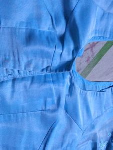 Embroidered Sea Green Saree
