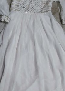 Elegant White Dress💝🕊️