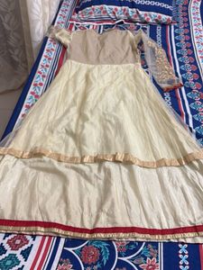 Elegant Gold Embroidered Dress