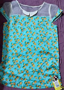 Cute Heart Print Top