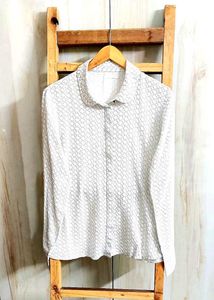 Offwhite Printed Shirt Size-42