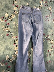 Flared Jeans with Slits