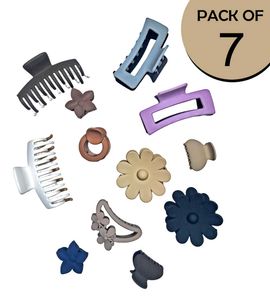 Hair Claws Clips Combo - 7 Pcs