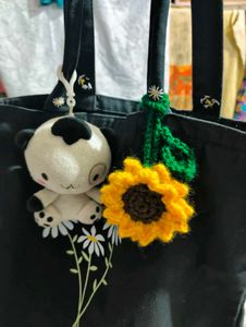 Sunflower Keychain