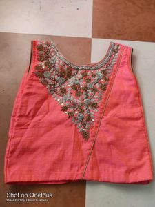 Embroidered Sleeveless Top