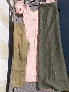 Kurti With Pant And Dupatta