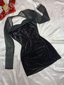 Black Velvet Mini Dress🖤