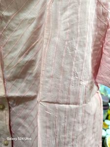 Pink Button-Down Top