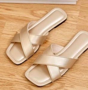 New Gold Crisscross Sandals