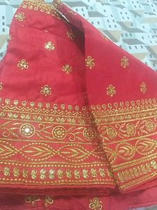 Red Embroidered Blouse