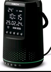 (NEW) XECH- DIGITAL CLOCK WITH SPEAKER AND Holder