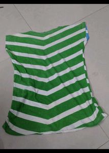 Chevron Striped Tee - Blue &amp; Green