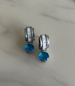 Blue Stone Drop Earrings!