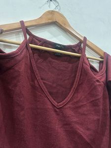 Winter Wear Off Shoulder Stylish Top