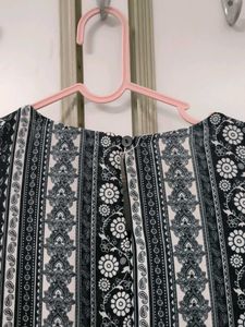 Patterned Sleeveless Dress