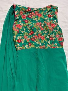 Heavy Embroidery Work Dupatta Style One Piece✨