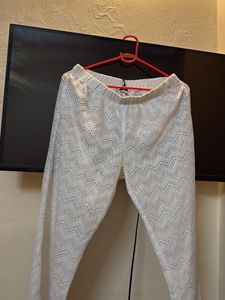 White Lace Beach Cover Up Pants