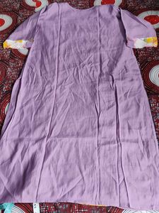 Floral White And Pink Kurti