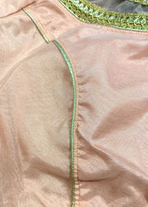 Peach Embroidered Blouse