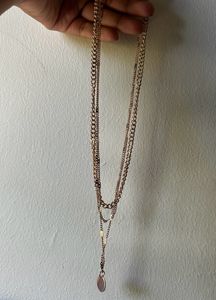 Gold Necklace Layered Chain