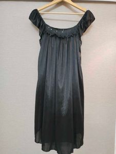 2 Black Silky Slip Dress 👗👗