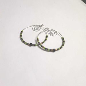 Boho Hoop Earrings 🌀🌿🍄