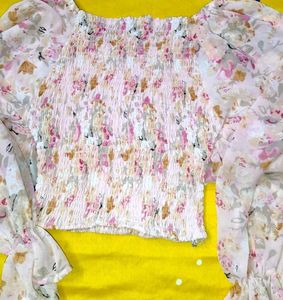 Floral Sheer Top