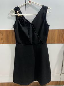 FabAlley Black A-line Dress