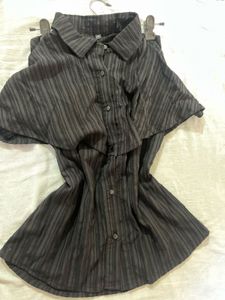 Casual Wear Top With Collar Can Be Styled As Shirt