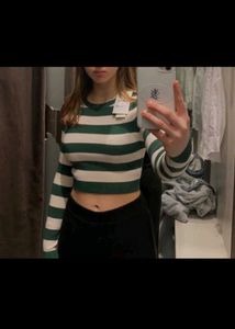 Striped Crop Top - Zara