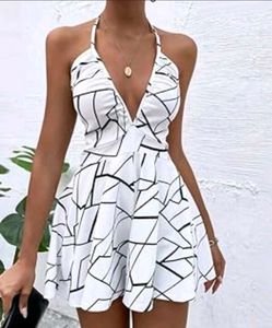 Halter Neck Backless Dress
