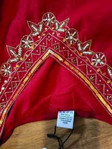 Embroidered Red Kurti