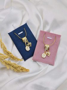 18K GOLD PLATED DESIGNER CHAIN WD PENDANT