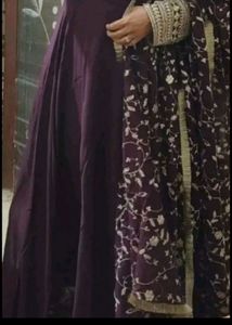 Purple 💜 Georgette Anarkali Dress For Women