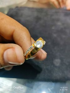 Women Ring Gold Polish