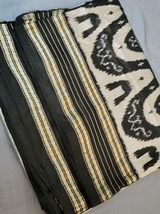 Elegant Black &amp; Gold Silk Saree❤️