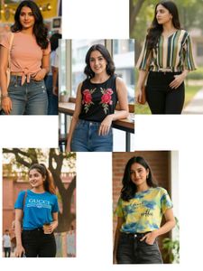 Crop Top 5 Combo Set