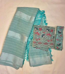 Teal Embellished Pakistani Suit